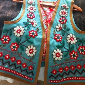 Tasha Polizzi hand beaded vest Size M Brand new